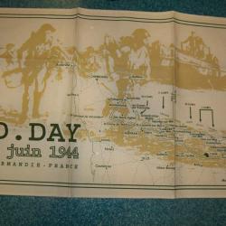 Beau Torchon décoratif et commémoratif D.DAY 1944 plages débarquement  NEUF  x312