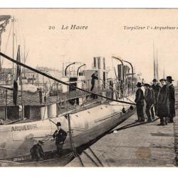 CPA-Marine Militaire -Le Havre - Torpilleur "L'Arquebuse N°123