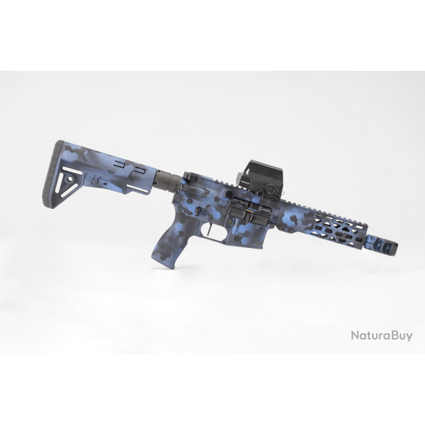Carabine semi-automatique LegacyArm AR15 Custom 3 - 223 Rem / 7.5" / Camo bleu
