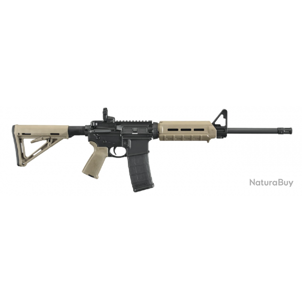 Carabine semi-automatique Ruger AR-556 - Crosse synthtique - 5.56 Otan / FDE