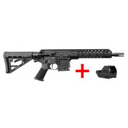 Pack Carabine semi-automatique AR15 Schmeisser S4F M-LOK + Point rouge - 5.56 mm