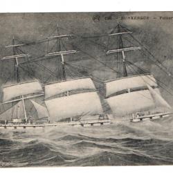 CPA - Marine -DUNKERQUE - Voiier en plaine  Mer N°1143