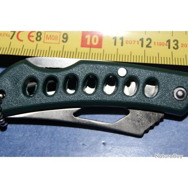 1 COUTEAU NEUF pour  PORTE clef  VERT
