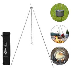 TRÉPIED POUR CAMPING BARBECUE - LIVRAISON GRATUITE