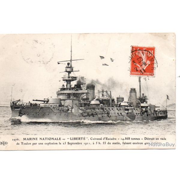 CPA - Marine NATIONALE LIBERT - Cuirasse d'Escadre  N1152