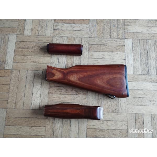 AKM garde main et crosse bois lamell coll E&L