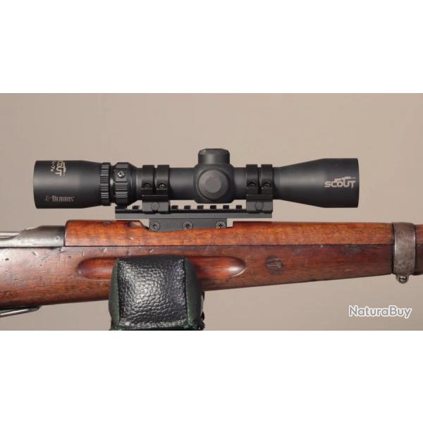 Rail Picatinny pour Schmidt-Rubin K11, 96/11 et lunette LER (Long eye range)
