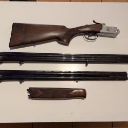 Fusil superpose Fair classic acier calibre 20/76 avec deux jeux de canons .