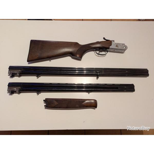 Fusil superpose Fair classic acier calibre 20/76 avec deux jeux de canons .
