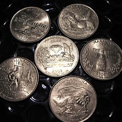 U.S.A 6 pieces commemoratives quarter dollar differentes ttb+