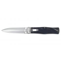Couteau MIKOV predator manche corne lame 100mm + étui en cuir