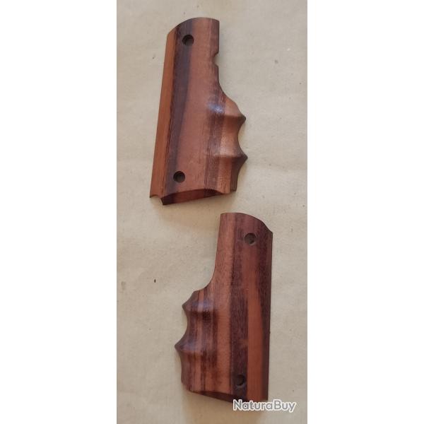plaquettes bois colt 1911 ergonomiques - anatomiques  marque HOGUE (2104)