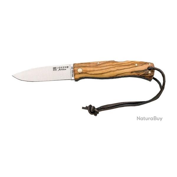 Couteau pliant JKR artica Lame 80mm Manche olivier