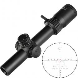 Lunette de chasse 1-8x24 LVPO SFP tube de 30 mm et colliers aux choix