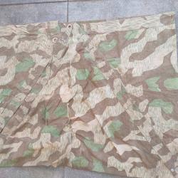 Zeltbahn de la Wehrmacht WW2 dans le strict jus de grenier Alsace