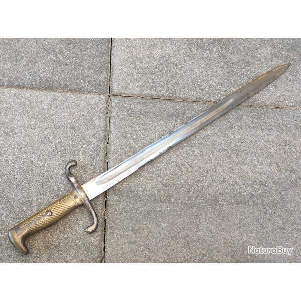 Baonnette allemande ww1 modle Sg71 1871 sans fourreau