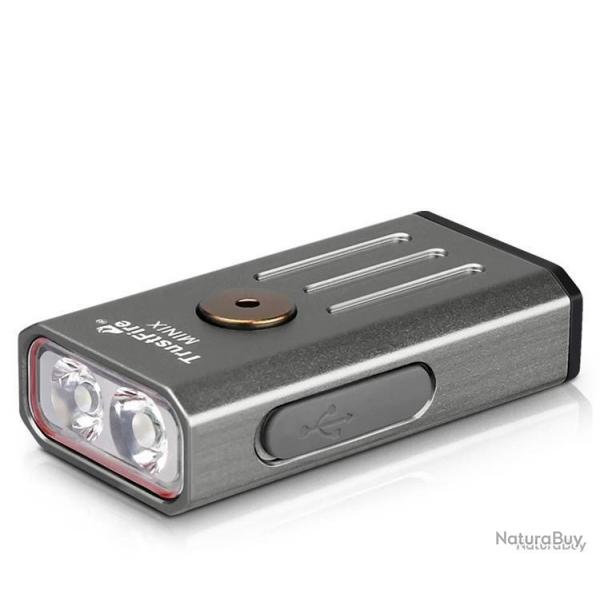LAMPE 4 MODES + LUMIRE UV TRUSTFIRE MINI X (GRISE) - LIVRAISON GRATUITE