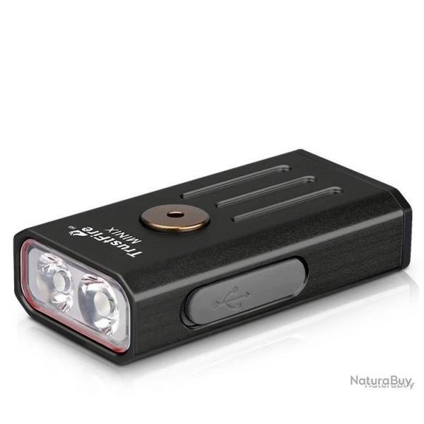 LAMPE 4 MODES + LUMIRE UV TRUSTFIRE MINI X (NOIRE) - LIVRAISON GRATUITE