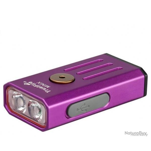 LAMPE 4 MODES + LUMIRE UV TRUSTFIRE MINI X (ROSE) - LIVRAISON GRATUITE