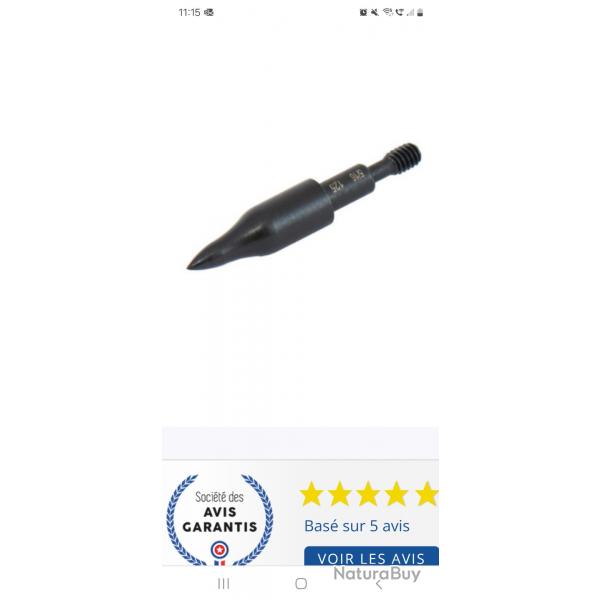 Pointe flche   5/16 125 gr saunders