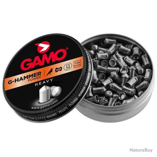 BOTE DE 200 PLOMBS G-HAMMER POWER 4.5mm .177