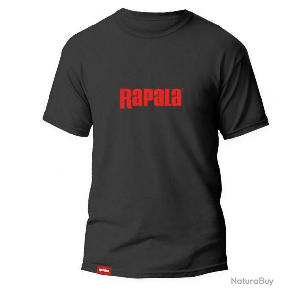 T-Shirt Rapala Black Red Logo L