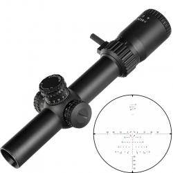 Lunette de chasse 1-8x24 LVPO SFP tube de 30 mm et colliers aux choix