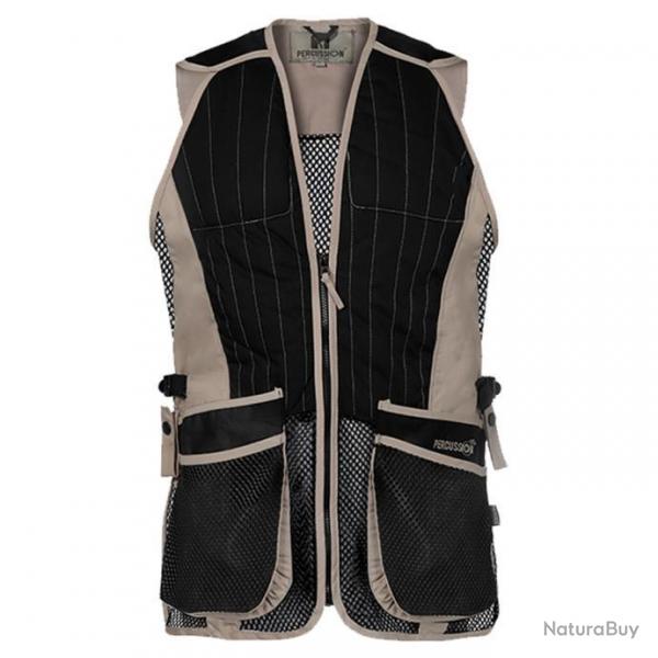 VENTE FLASH ! Gilet Ball Trap Evo Percussion Noir et Beige
