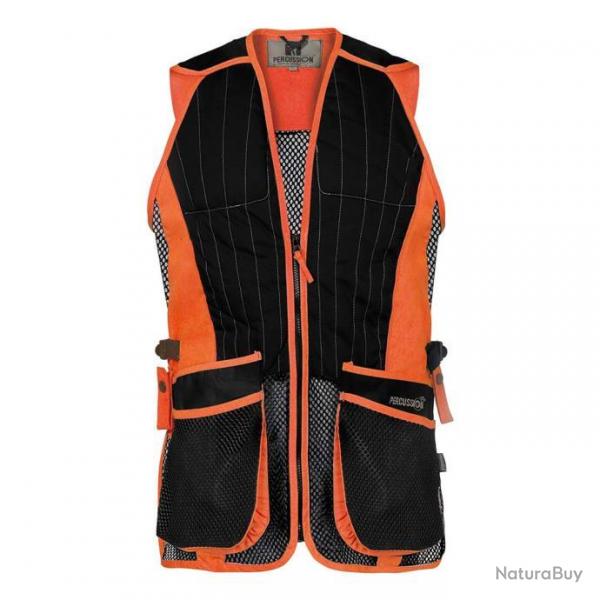 VENTE FLASH ! Gilet Ball Trap Evo Percussion Noir et Orange
