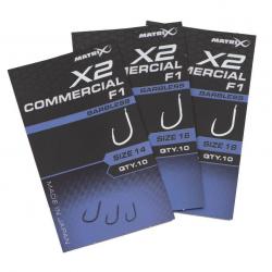 MATRIX HAMEÇON X2 COMMERCIAL F1 SPADE BARBLESS MATRIX 14