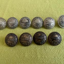 Lot boutons douanes début XXème siècle (couronne de laurier) 1 SANS PRIX DE RÉSERVE !