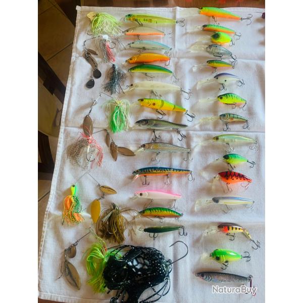 A saisir !!! Lot de 66 leurres (poisson nageur)