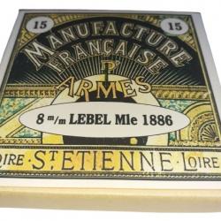 8 mm LEBEL: Boite cartouches (vide) MFA 13398424