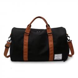 SAC CAMPING / VOYAGE AVION + POCHE CHAUSSURES - IMPERMÉABLE - 35 L - NOIR - LIVRAISON GRATUITE