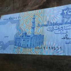 billet EGYPTE  25 PIASTRE