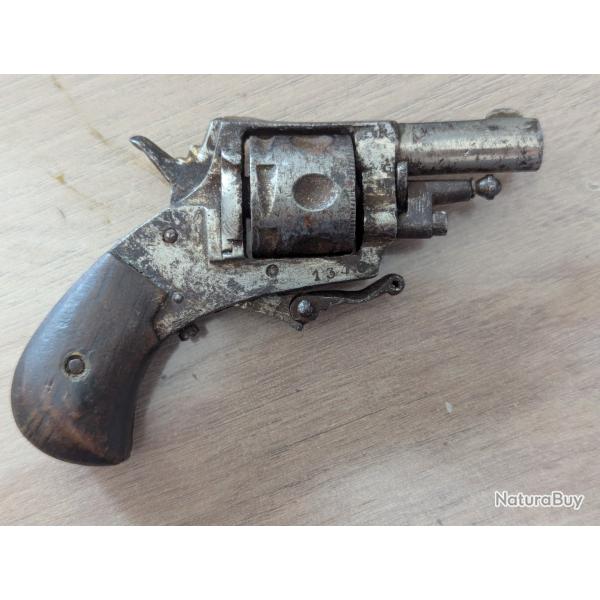 Revolver ELG bulldog 5,5mm ou .22 ( poudre noire D2 e ) a refaire ou pour pice