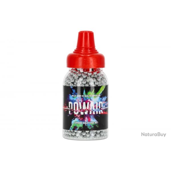 Bouteille de 1500 billes acier 4.5mm BBs Powair