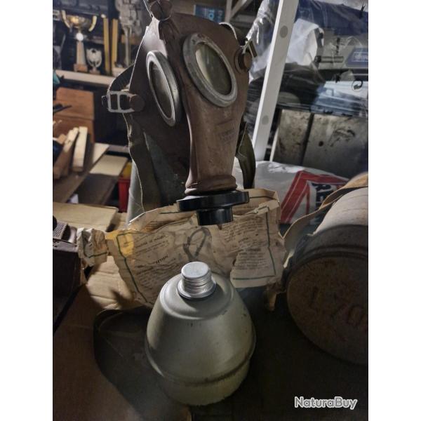 Masque anti gaz arme belge WW2  L702