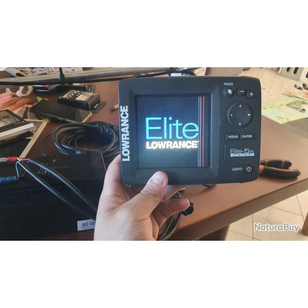 Echosondeur lowrance elite 5x chirp