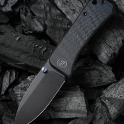 Couteau WE Knife Banter Black Lame Spear Point Acier S35VN Black Manche G-10 Linerlock WE2004B