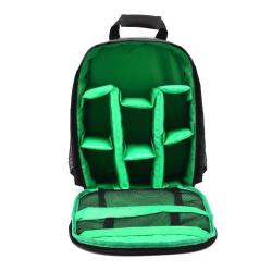 SAC À DOS POUR APPAREIL PHOTO - COMPARTIMENTS IMPERMÉABLE REMBOURRÉ - VERT - LIVRAISON GRATUITE