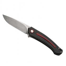 COUTEAU MKM ARVENIS BY FOX KNIVES G10 NOIR / ALU ROUGE