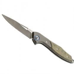 COUTEAU MKM CELLINA BY MERCURY TITANIUM/MICARTA VERT