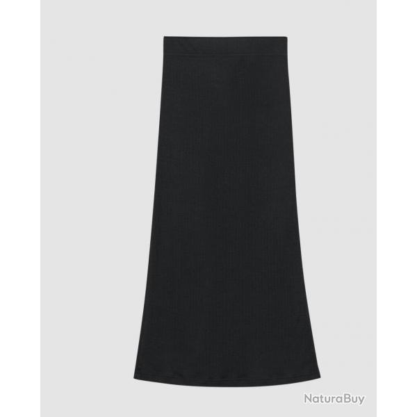 Jupe longue femme chaaude laine mrinos noir  40