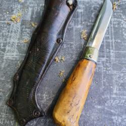 Superbe couteau puukko Martiini finlandais vintage années 40 / 50.