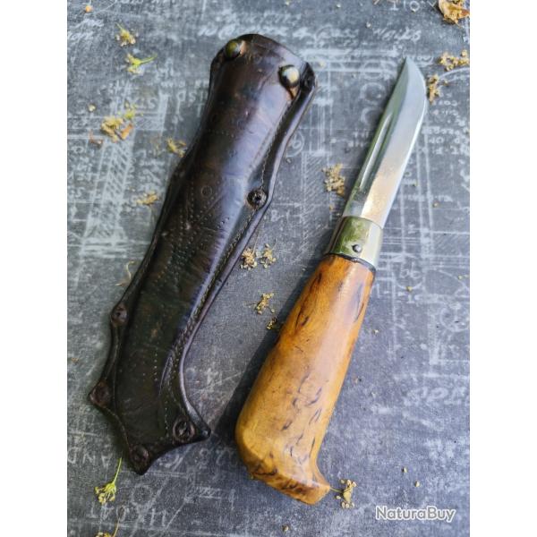 Superbe couteau puukko Martiini finlandais vintage annes 40 / 50.