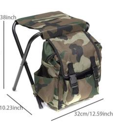 CHAISE DE CAMPING AVEC SAC 10L + 3 POCHES - SAC À DOS - LIVRAISON GRATUITE