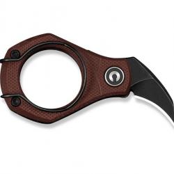 COUTEAU CIVIVI PYRUS G10 BORDEAUX BLACKWASH