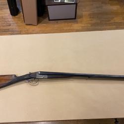 FUSIL JUXTAPOSE ARTISAN BELGE JOS DEFOURNY  12/70 70 cm LISSE /1/4 DD EJECTEUR