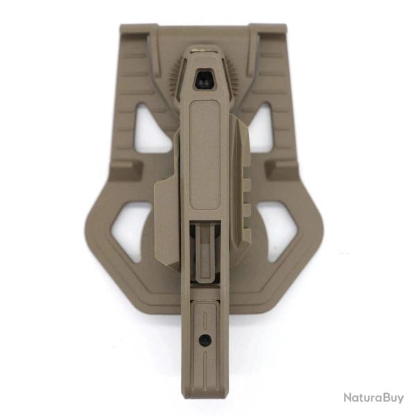 Holster 9mm rail G17 SW40 357 RH1 TACTICAL - Marron